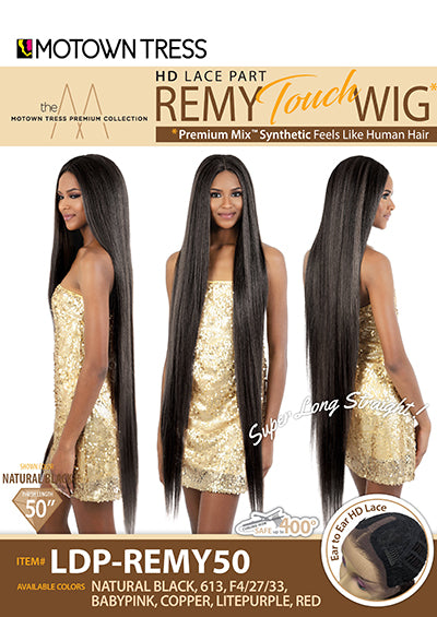 LDP-REMY50 [Full Wig | Ear to Ear HD Lace | Remy Touch High Temp Fiber]