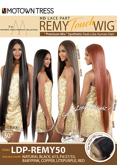 LDP-REMY50 [Full Wig | Ear to Ear HD Lace | Remy Touch High Temp Fiber]