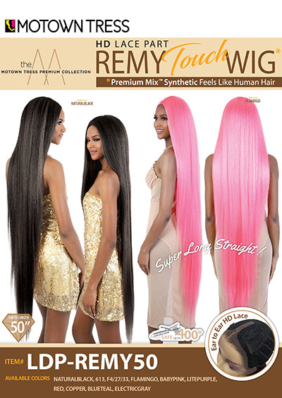 LDP-REMY50 [Full Wig | Ear to Ear HD Lace | Remy Touch High Temp Fiber]