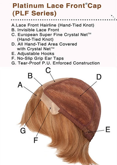 PLF001 HM [Full Wig | Monofilament Top | Lace Front | 100% Hand-Tied | 100% Human Hair]