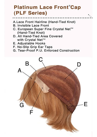 PLF004 HM [Full Wig | Monofilament Top | Lace Front | 100% Hand-Tied | 100% Human Hair]