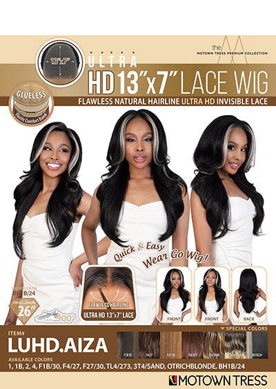 LUHD.AIZA [Full Wig | Ultra HD 13"x7" Natural Lace | High Temp Synthetic Fiber]