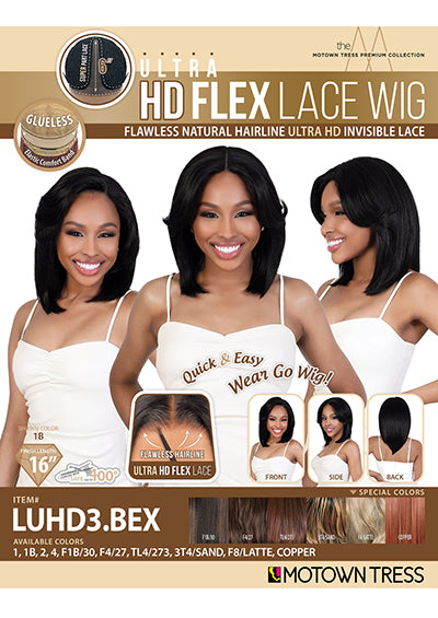 LUHD3.BEX [Full Wig | Glueless HD Flex Lace | High Temp Synthetic Fiber]