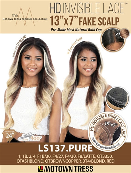 LS137.SAMI [Full Wig | Fake Scalp Lace | HD 13x7 | Synthetic]