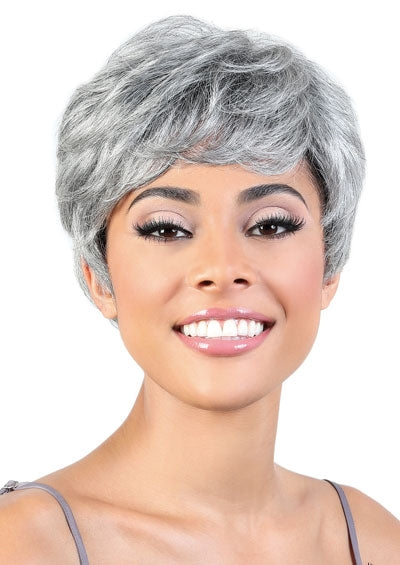 Silver Human Hair Grey Wigs