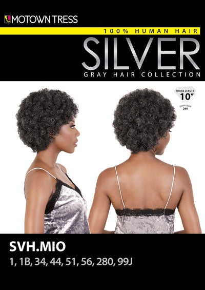 SVH. LAVON [Full Wig | Grey Hair | 100% Human Hair]