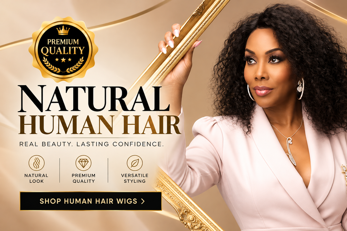 Premium Natural Human Hair Wigs