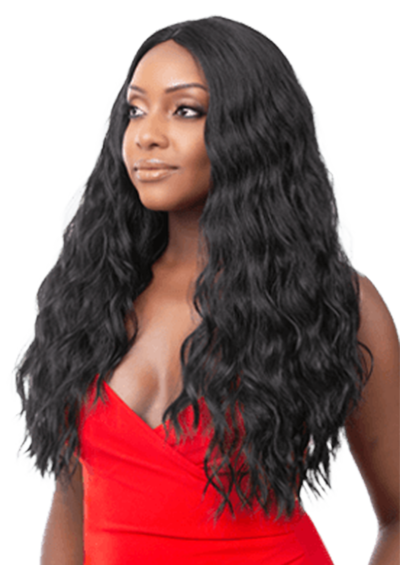 Q PART LACE YOHANA [Full Wig | Glueless Lace \ Lace Center Part | Iron Friendly Synthetic]