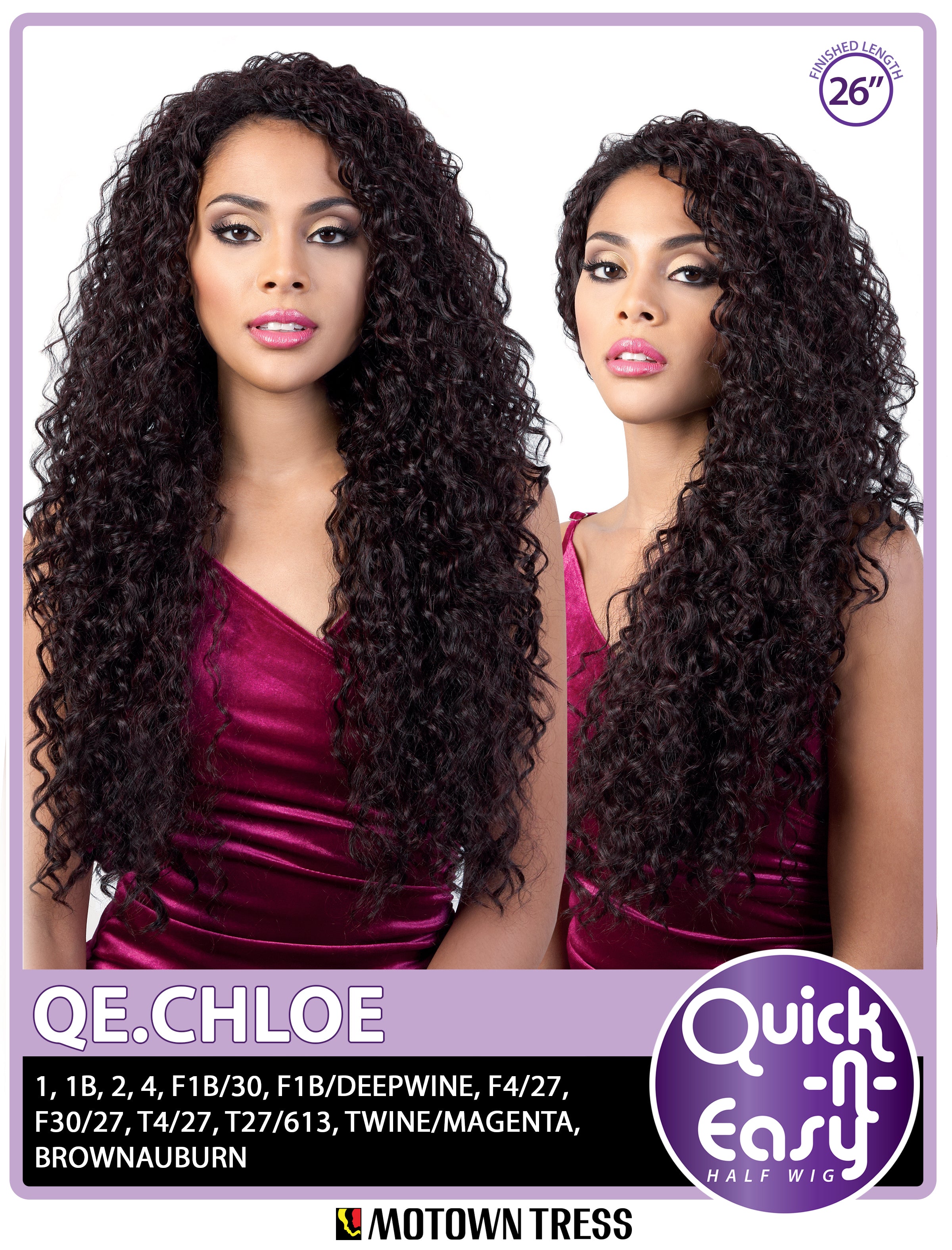 QE. CHLOE [Half Wig | Quick N Easy | 100% Synthetic]