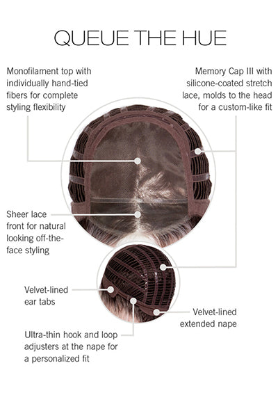 QUEUE THE HUE [Full Wig | Memory Cap III | Monofilament Top | Lace Front | Heat-friendly Synthetic]