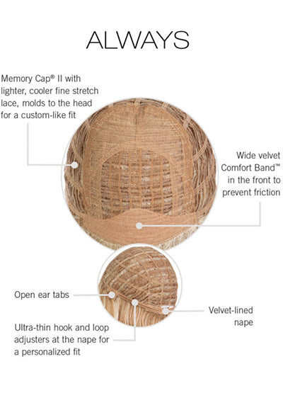 ALWAYS [Full Wig | Memory Cap II | Open Ear Tap | Heat-Friendly Synthetic]