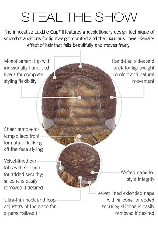 STEAL THE SHOW [Full Wig | Monofilament Top | Lace Front | | Hand-Tied | Heat-friendly Synthetic]
