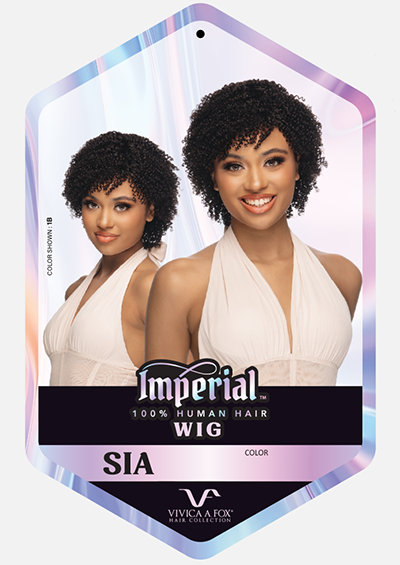 SIA [Full Wig | 3 Secure Combs | 100% Human Hair | Heat Style Friendly]