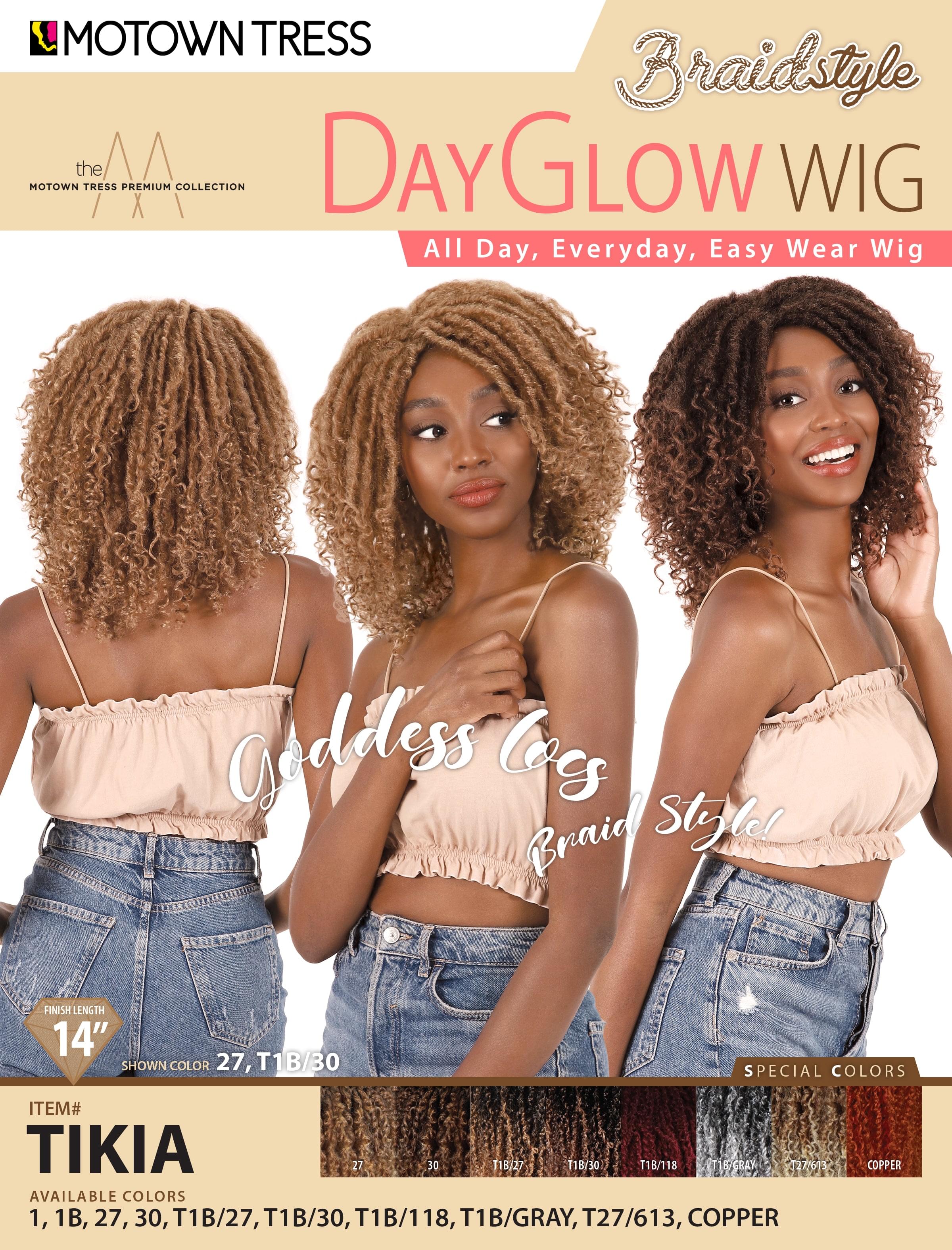 TIKIA [Full Wig | Day Glow Wig | High Temp Synthetic Fiber].