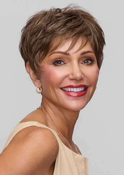 TESS [Full Wig | Lace Front | Single Monofilament | Wefted Back | Heat Resistant Synthetic]