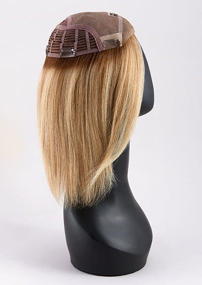 TOP SMART HH 12" [Topper | Clip In | Single Monofilament | Lace Front | Human Hair]