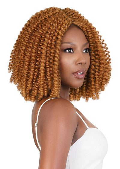 WHC.BH4A [Full Wig | Glueless Lace Part | Hand-Tied | Hi-Temp Synthetic Fiber]