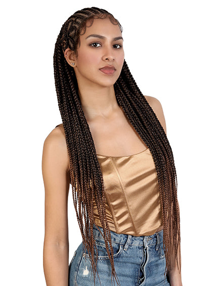 WLB.FLOWER [Full Wig | Hand-Braided | HD Whole Hand-Tied Lace | Synthetic Fiber]