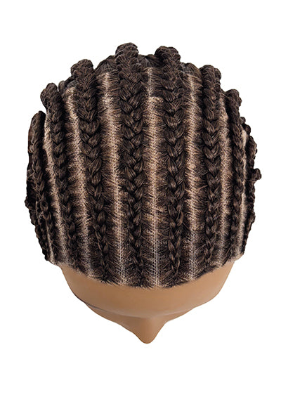 WLB.FLOWER [Full Wig | Hand-Braided | HD Whole Hand-Tied Lace | Synthetic Fiber]