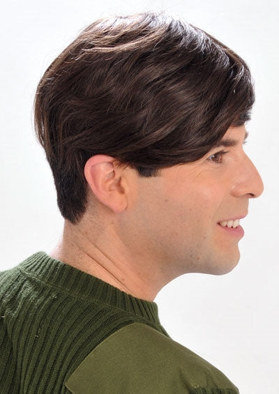 400 MEN'S SYSTEM 6 x 9 [Mono-Top Human Hair Topper | Scallop Front | Hand-Tied | Super Remy Human Hair  ]