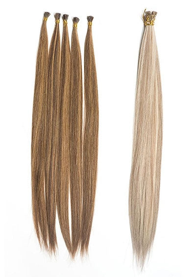I-TIPS 144 HANKS PACK [Super Remy Human Hair  Straight]