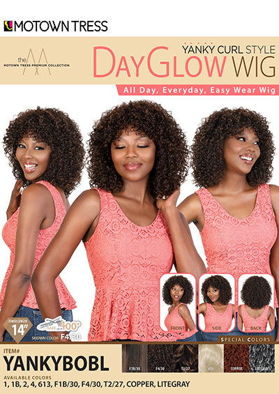YANKYBOBL [Full Wig | Day Glow Wig | High Temp Synthetic Fiber]