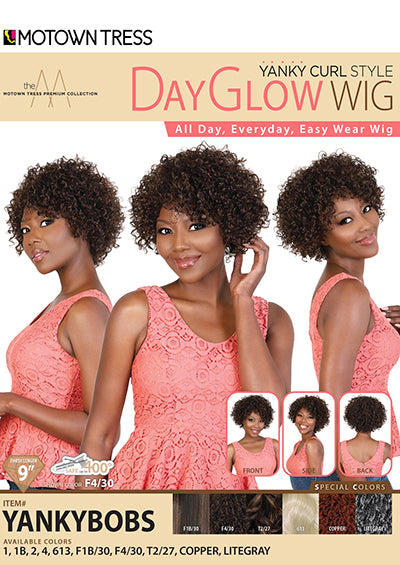 YANKYBOBS [Full Wig | Day Glow Wig | High Temp Synthetic Fiber]