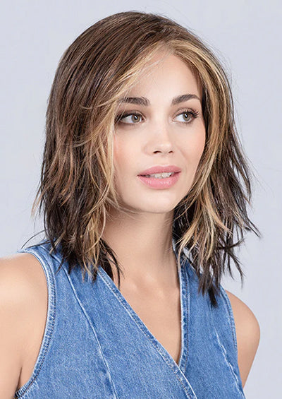 FLOW MONO PART [Full Wig | Extended Lace Front | Mono Part | Wefted | Heat Friendly Synthetic]